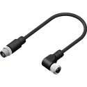 RS PRO Female 8 Way Right Angle to Male 8 Way Straight Sensor Actuator Cable, 2 m 206-7646