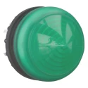 Eaton Green Pilot Light, 23 mm Cutout Diameter, Round Dome Shape, Plastic Bezel, IP67 & IP69K Panel Mount 216780 M22-LH-G