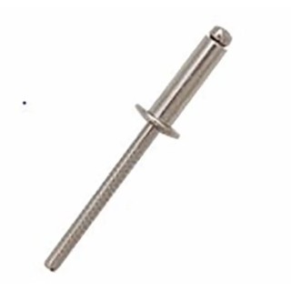 RS PRO Stainless Steel Dome Head Blind Rivet 4.8 mm Diameter, 12 mm Length, Grip 6-8 mm, DIN 7337 206-7761
