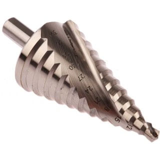 Bosch HSS Step Drill Bit 6 to 39 mm Diameter, 93.5 mm Length, Triangular Shank, High-Speed Steel 2608597521