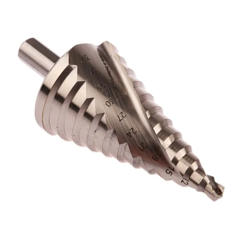 Bosch HSS Step Drill Bit 6 to 39 mm Diameter, 93.5 mm Length, Triangular Shank, High-Speed Steel 2608597521