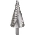 Bosch HSS Step Drill Bit 6 to 39 mm Diameter, 93.5 mm Length, Triangular Shank, High-Speed Steel 2608597521