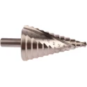 Bosch HSS Step Drill Bit 6 to 39 mm Diameter, 93.5 mm Length, Triangular Shank, High-Speed Steel 2608597521