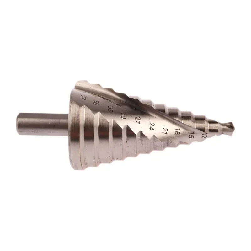 Bosch HSS Step Drill Bit 6 to 39 mm Diameter, 93.5 mm Length, Triangular Shank, High-Speed Steel 2608597521