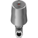 Festo Pneumatic Actuated Angle Seat Valve 40 bar 1/2 in Threaded NC Spring Return VZXF-L-M22C-M-B-G12-130-M1-V4V4T-50-40
