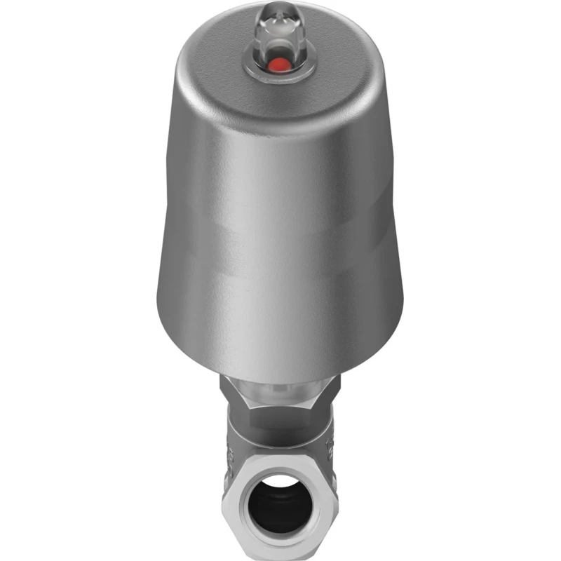 Festo Pneumatic Actuated Angle Seat Valve 40 bar 1/2 in Threaded NC Spring Return VZXF-L-M22C-M-B-G12-130-M1-V4V4T-50-40