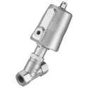 Festo Pneumatic Actuated Angle Seat Valve 40 bar 1/2 in Threaded NC Spring Return VZXF-L-M22C-M-B-G12-130-M1-V4V4T-50-40