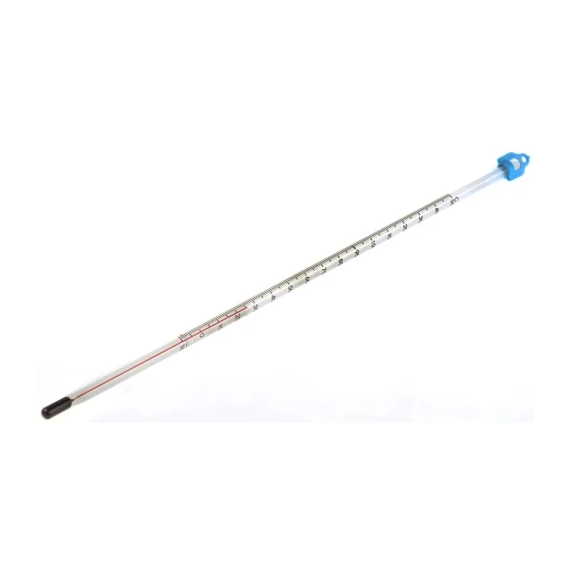 Brannan Immersion Glass Thermometer 150 °C Max, Red Spirit Filling, ±1 Division Accuracy 44/406/0