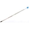 Brannan Immersion Glass Thermometer 150 °C Max, Red Spirit Filling, ±1 Division Accuracy 44/406/0