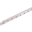 Brannan Immersion Glass Thermometer 150 °C Max, Red Spirit Filling, ±1 Division Accuracy 44/406/0