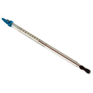 Brannan Immersion Glass Thermometer, 110 °C Max, Red Spirit Filled, ±1 Division Accuracy 44/430/0