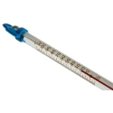 Brannan Immersion Glass Thermometer, 110 °C Max, Red Spirit Filled, ±1 Division Accuracy 44/430/0