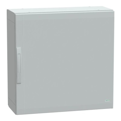 Schneider Electric PanelSeT Series Polyethylene Terephthalate 1-Door Floor Standing Enclosure, Opaque Door, IP65 NSYPLA773G