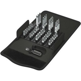Wera Hex, Phillips, Pozidriv, Resistorx, Slotted, Torx Impact Screwdriver Bit Set, 61 Pieces 05057450001