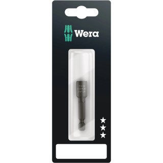 Wera Hex Screwdriver Bit 6.35 mm Drive Size, 1/4 in Head, Hex Drive Type, 50 mm Overall Length 05073509001
