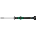 Wera Precision Screwdriver, 1/8 in Tip Size, 60 mm Blade Length, 157 mm Overall Length, Ergonomic Grip 05118075001