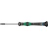 Wera Precision Screwdriver, 1/8 in Tip Size, 60 mm Blade Length, 157 mm Overall Length, Ergonomic Grip 05118075001