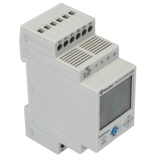 Finder 84 Series DIN Rail Digital Timer, 2-Contact, DPDT, 110 to 240 V dc, 12 V ac, 24 V ac, 0.1 s to 9999 84.02.0.024.0000
