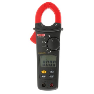 RS PRO ICM135R Clamp Meter 600 A AC 600 V DC 999 V AC True RMS CAT III Non-Contact Voltage Detector ICM135R