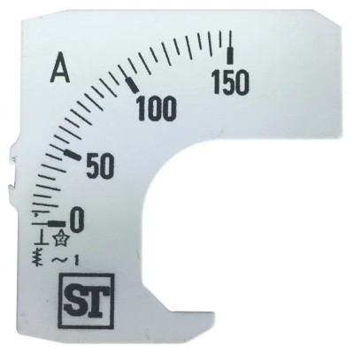 Sifam Tinsley Meter Scale for Use with 48 x 48 Analogue Panel Ammeter EQ44-00D1-0001 0/150A