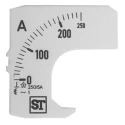 Sifam Tinsley Meter Scale for Use with 48 x 48 Analogue Panel Ammeter EQ44-00D1-0001 0/250A