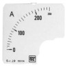 Sifam Tinsley Meter Scale Accessory for 72 x 72 Analogue Panel Ammeter EQ74-00D1-0001 0/250A