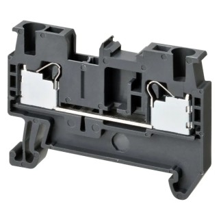 Omron XW5T Series Non-Fuse DIN Rail Terminal Grey 2.5mm² 1-Level Push-In XW5T-P2.5-1.1-1