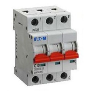 Eaton MEM Shield Miniature Circuit Breaker 3-Pole 6A Type C 240V AC 48V DC 10kA Breaking Capacity EMCH306 EMCH306