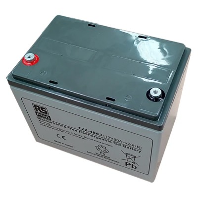 RS PRO 12 V T6 Sealed Lead Acid Battery 80 Ah AGM Construction 208mm x 260mm 122-4863