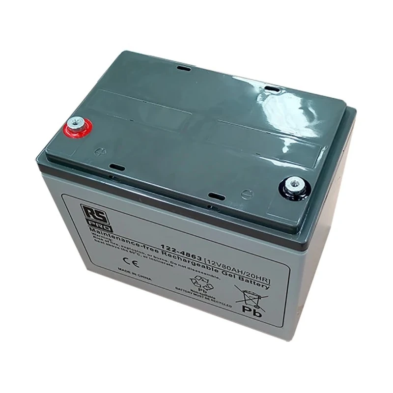 RS PRO 12 V T6 Sealed Lead Acid Battery 80 Ah AGM Construction 208mm x 260mm 122-4863