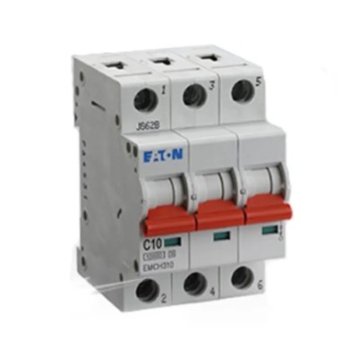 Eaton MEM Shield 3-Pole 50A Type C Miniature Circuit Breaker 240V AC 48V DC 10 kA Breaking Capacity EMCH350 EMCH350
