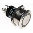 EAO Illuminated Push Button Switch Panel Mount Momentary SPDT Green LED IP65 IP67 240V 24V 82-6153.1133