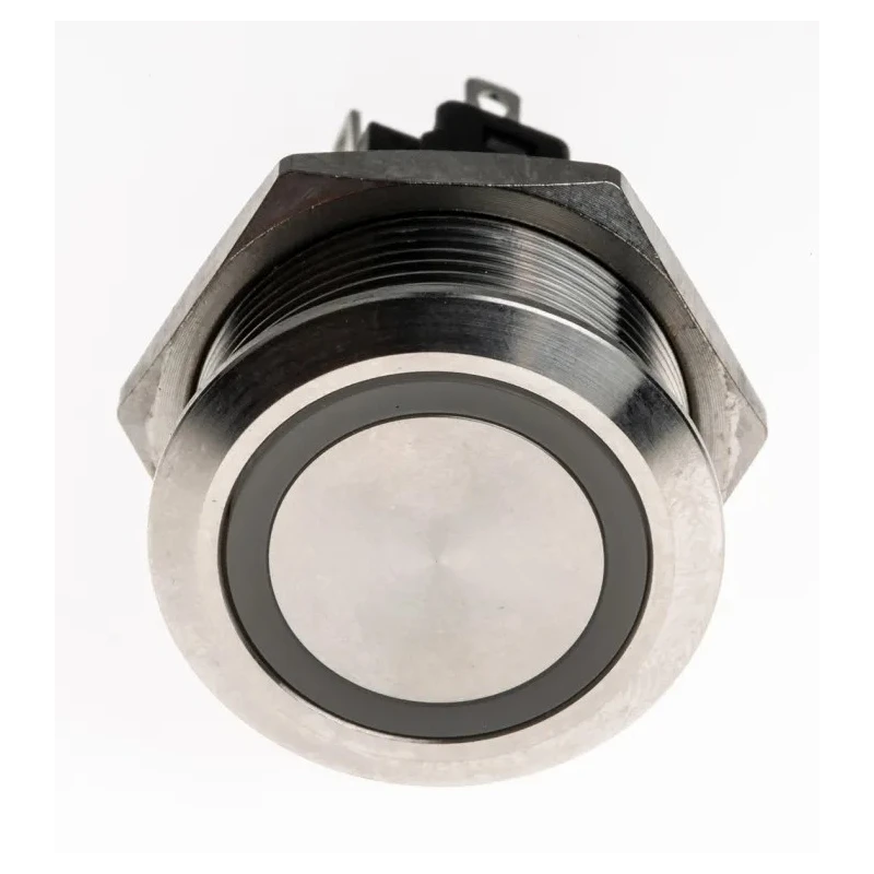 EAO Illuminated Push Button Switch Panel Mount Momentary SPDT Green LED IP65 IP67 240V 24V 82-6153.1133