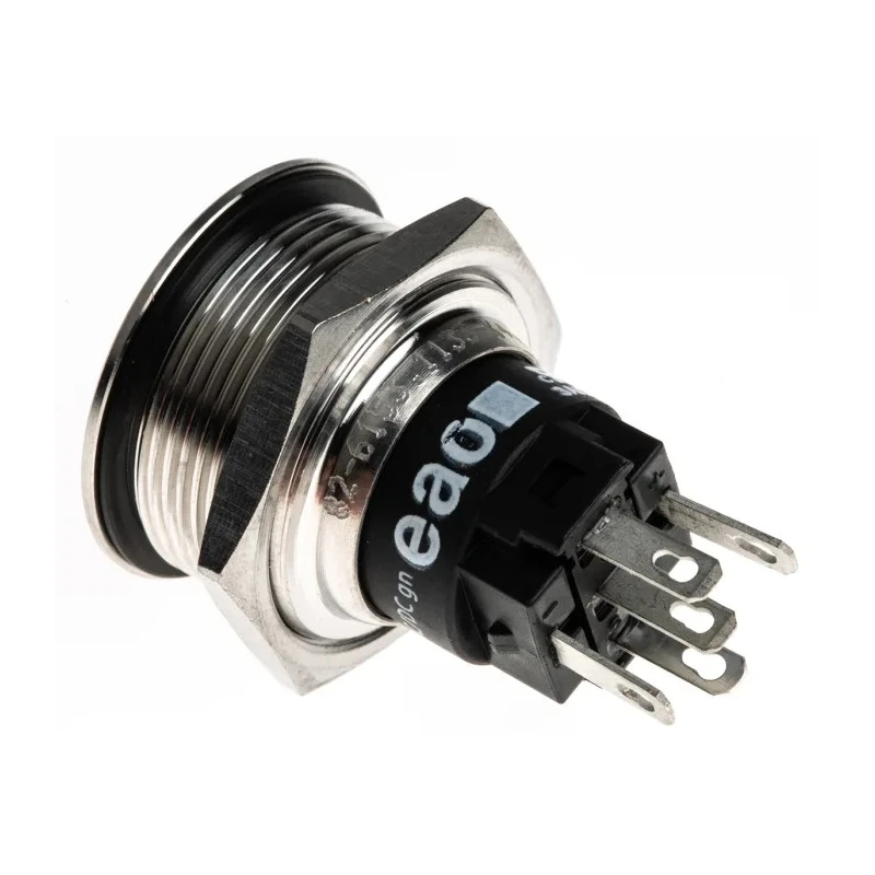 EAO Illuminated Push Button Switch Panel Mount Momentary SPDT Green LED IP65 IP67 240V 24V 82-6153.1133