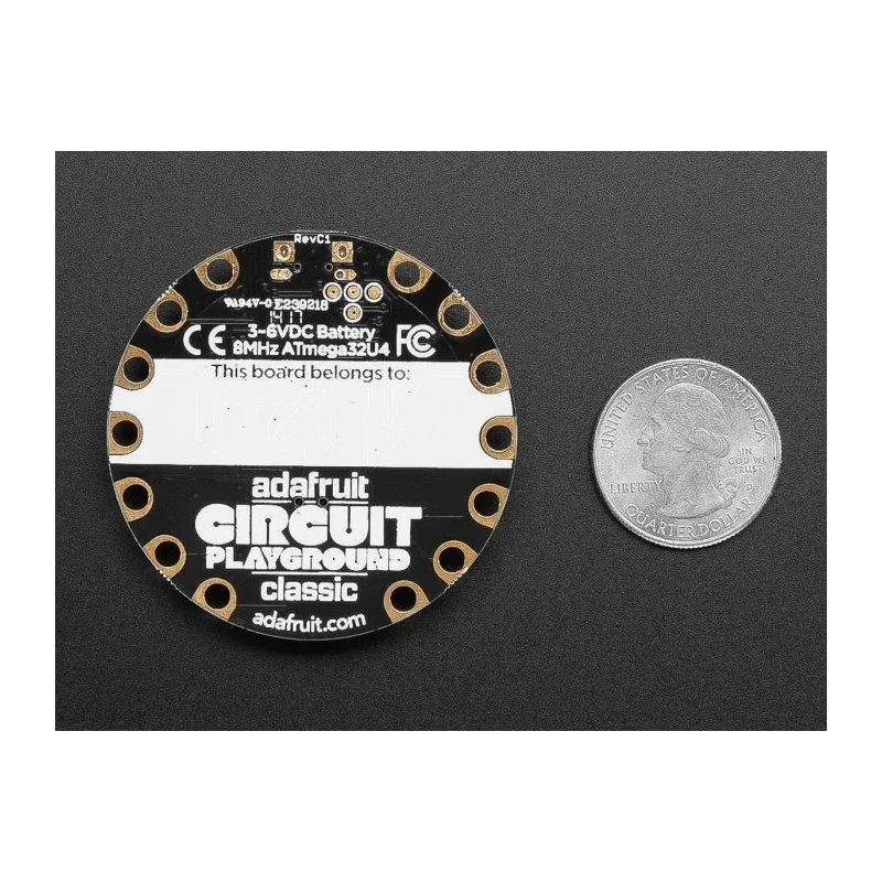 Adafruit Industries Circuit Playground Classic MCU Development Board ATmega32u4 Microcontroller 3000