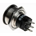 EAO Stainless Steel Push Button Switch Panel Mount Momentary SPDT 22.3 mm Cutout IP65 IP67 240 V AC/DC 82-6151.1000