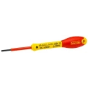 Stanley Insulated Screwdriver 2.5 mm Tip Thickness, 50 mm Blade Length, Soft Grip Handle, VDE/1000V Approved, 155mm 0-65-410