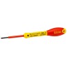 Stanley Insulated Screwdriver 2.5 mm Tip Thickness, 50 mm Blade Length, Soft Grip Handle, VDE/1000V Approved, 155mm 0-65-410