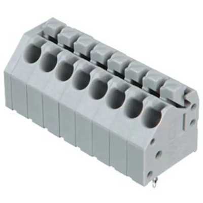WAGO 250 Series PCB Female Solder Pin Lighting Connector, 8-Pole, 630V, 10A, 3.5mm Pitch 250-208