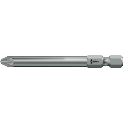 Wera Screwdriver Bit, 1/4 in Hexagon Drive, PZ2 Size, 70 mm Overall Length 05060033001