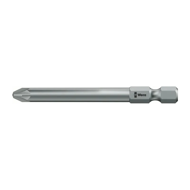 Wera Screwdriver Bit, 1/4 in Hexagon Drive, PZ2 Size, 70 mm Overall Length 05060033001