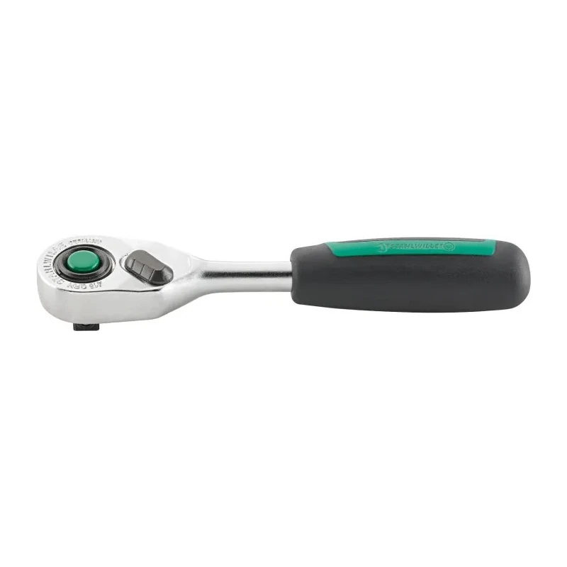 STAHLWILLE 1/4 in Ratchet with Ratchet Handle, Alloy Steel Chrome Finish, 117mm Overall Length 415QR N 11111020
