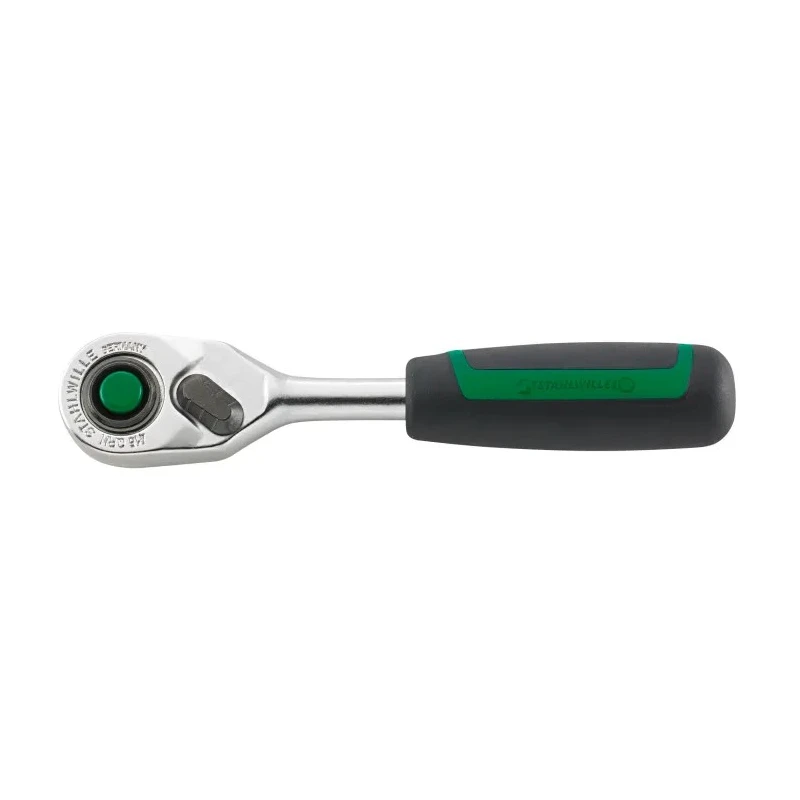 STAHLWILLE 1/4 in Ratchet with Ratchet Handle, Alloy Steel Chrome Finish, 117mm Overall Length 415QR N 11111020
