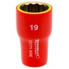 STAHLWILLE 3/8 in Drive 19 mm 12 Point Hex Chrome Plated Steel Socket VDE 1000V Approved 50mm Overall Length 2380019