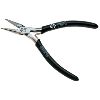 CK 6-Piece Long Nose Plier Set Steel Mirror Polished 120mm Overall Length 23mm Jaw T3772