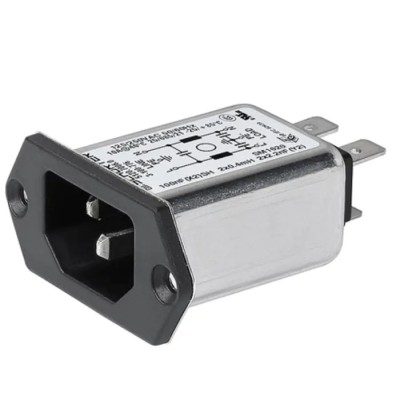 Schurter 5120 Series 250V 4A IEC Connector Quick Connect 3-101-142