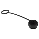 RS PRO Circular Connector Dust Cap with Black Finish Polyamide 66 IP68 Rated IP68
