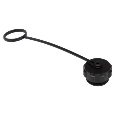 RS PRO Circular Connector Dust Cap with Black Finish Polyamide 66 IP68 Rated IP68