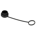 RS PRO Circular Connector Dust Cap with Black Finish Polyamide 66 IP68 Rated IP68