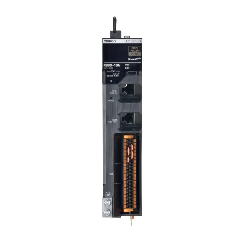 Omron 200 W Servo Drive, 230V, 1 & 3 Phase, 1.5A & 2.7A Current Rating, Motion Function R88D-1SN02H-ECT